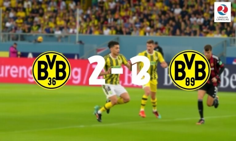 德甲球隊排名更新：多特蒙德暫居榜首